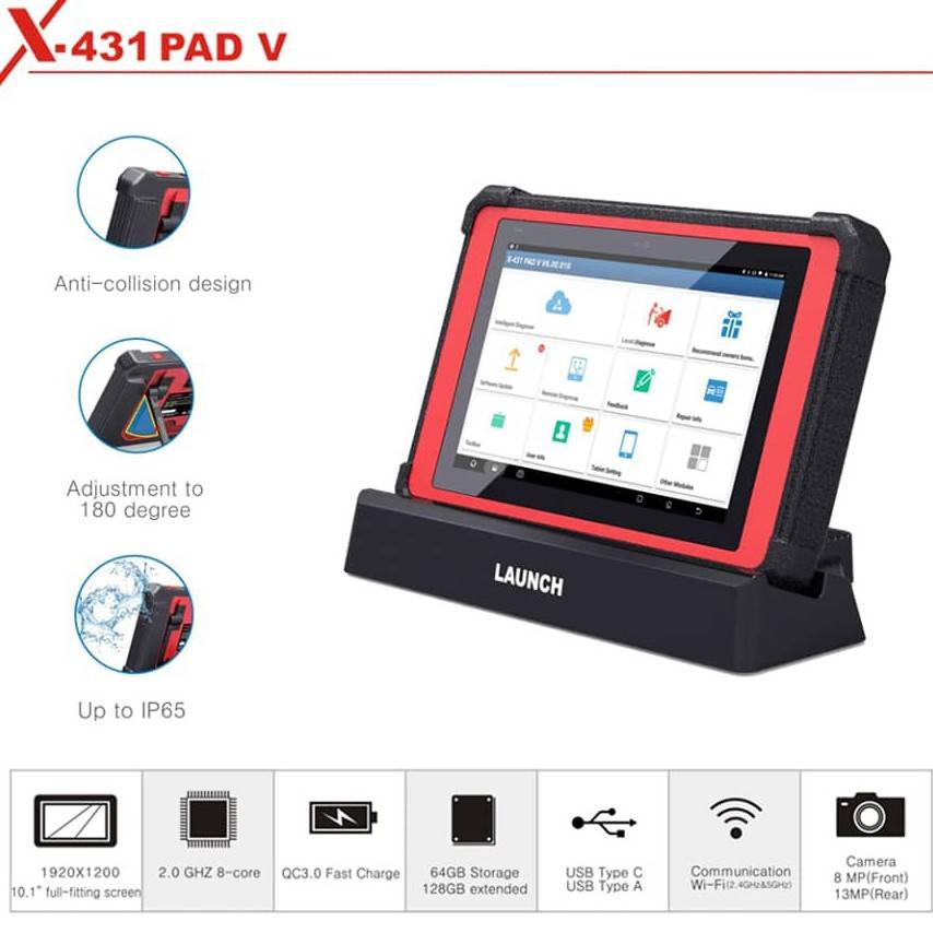 Launch x431 pad v auto diagnostic tools scanner