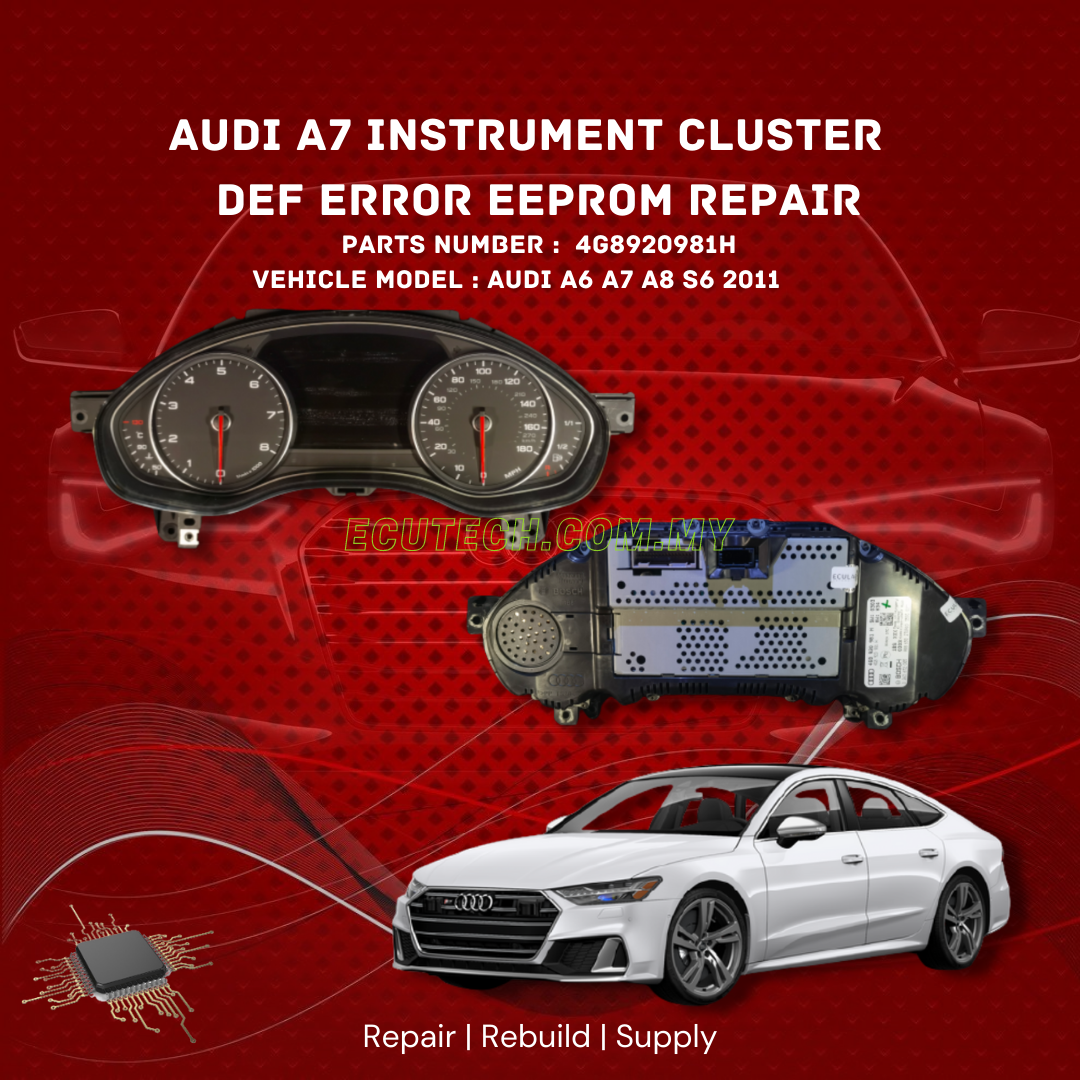 Audi A6 A7 A8 Instrument Cluster Def Error EEPROM Repair