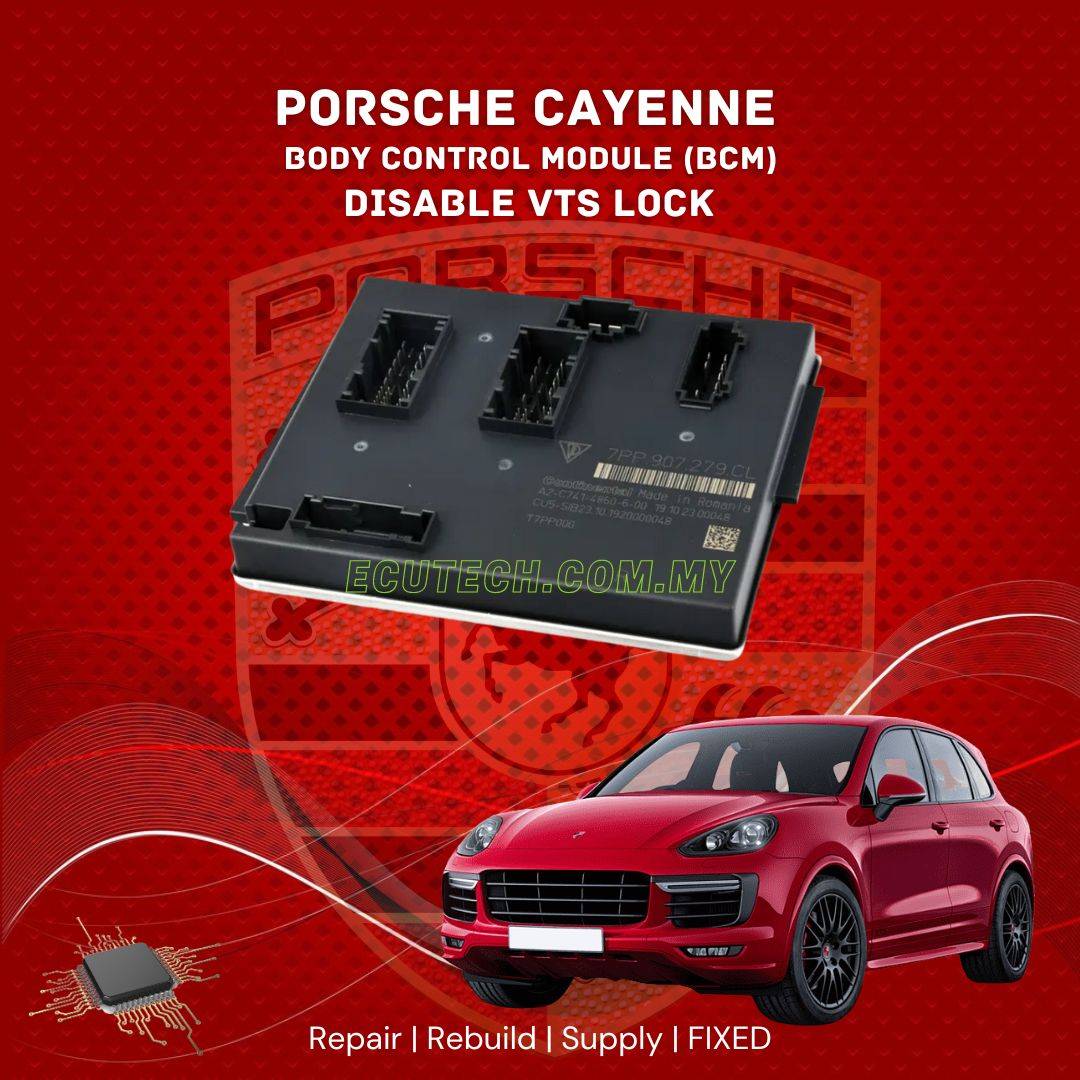 PORSCHE CAYENNE BCM DISABLE VTS LOCK REPROGRAM FIX