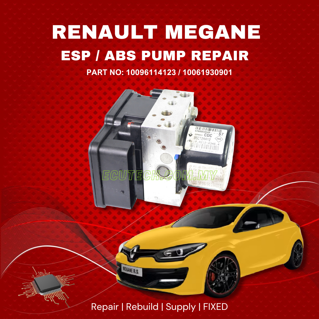 RENAULT MEGANE ESP ABS PUMP ECU MODULE REPAIR