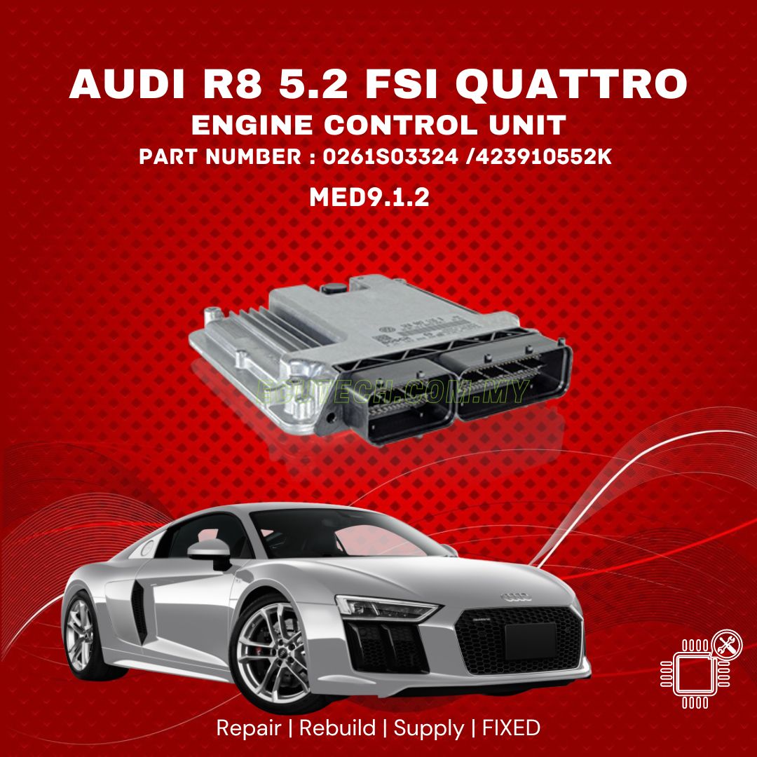 AUDI R8 5.2 QUATTRO ENGINE CONTROL UNIT ECU 423910552K REPAIR